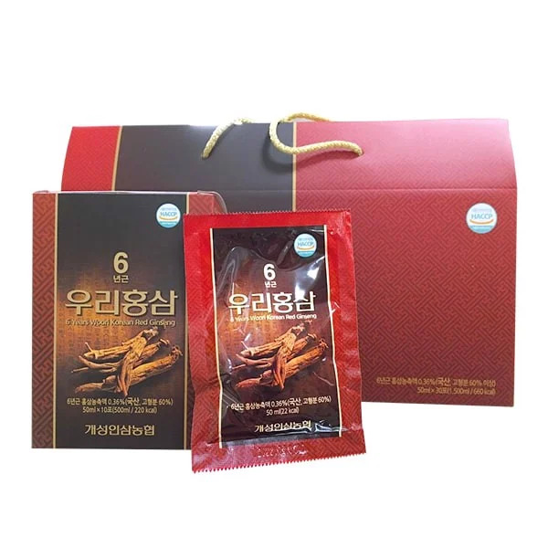 Nước Hồng Sâm Nonghuyp Woori xách 30 gói 