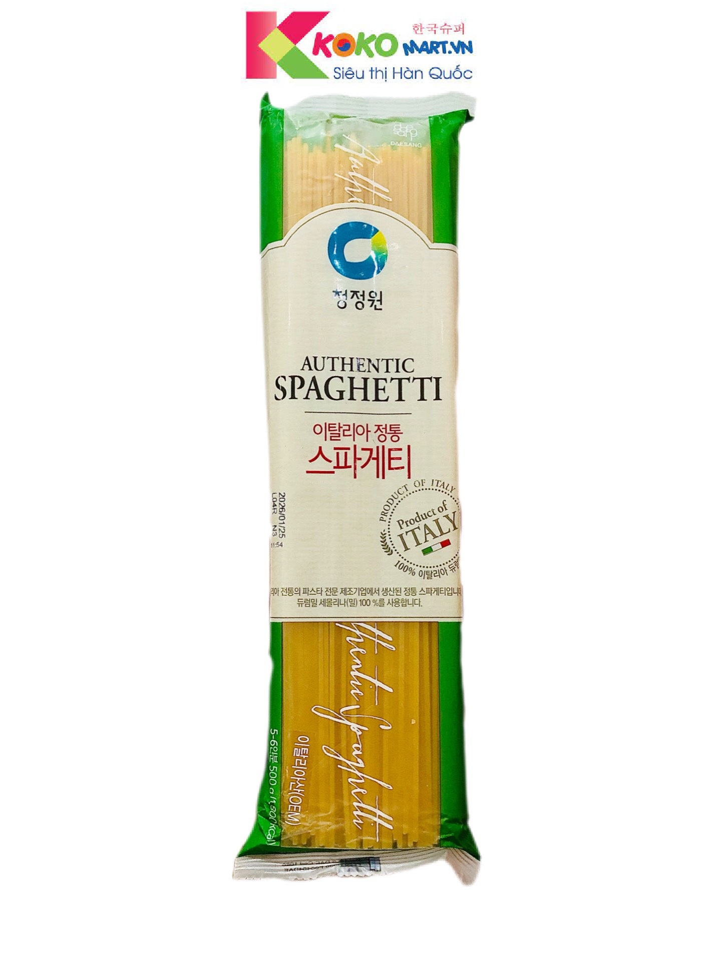 Mì spaghetti Chung Jung One Daesang 