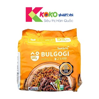 Lốc 5 gói Mì trộn khô Samyang Bulgogi Ramen Hàn Quốc