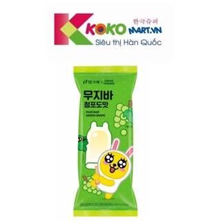 (Giao HCM) Kem nho xanh hình thỏ trắng Hàn Quốc