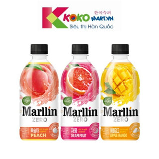 Nước uống Marllin Zero Sugar, Zero Kalo vị bưởi ,đào,xoài chai 500ml