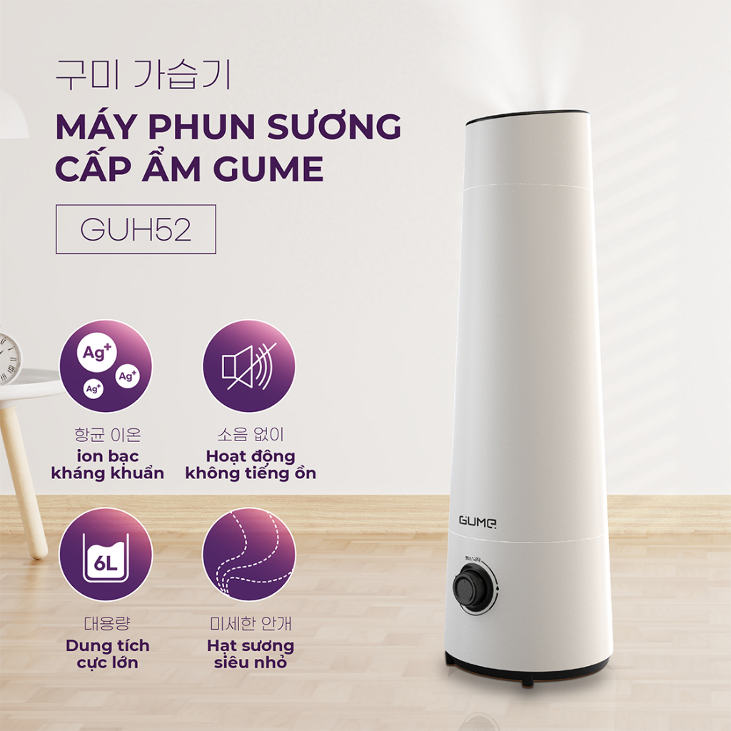 Máy phun sương cấp ẩm GUME GUH52
