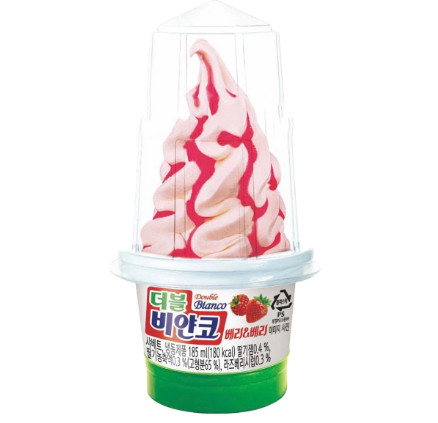 Kem lốc xoáy vị Dâu & Mâm Xôi Hàn Quốc 185ml