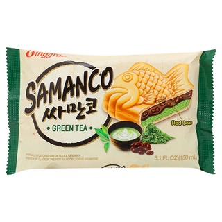 Kem bánh cá Trà Xanh Đậu Đỏ Samanco Hàn Quốc 