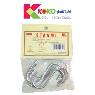 Móc Treo Inox Chữ Sta Ami Hàn Quốc - ST 318 ( túi 5 cái)