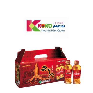 Nước Hồng Sâm có củ Wonkisam Hàn Quốc (Hộp 10 chai*120ml)