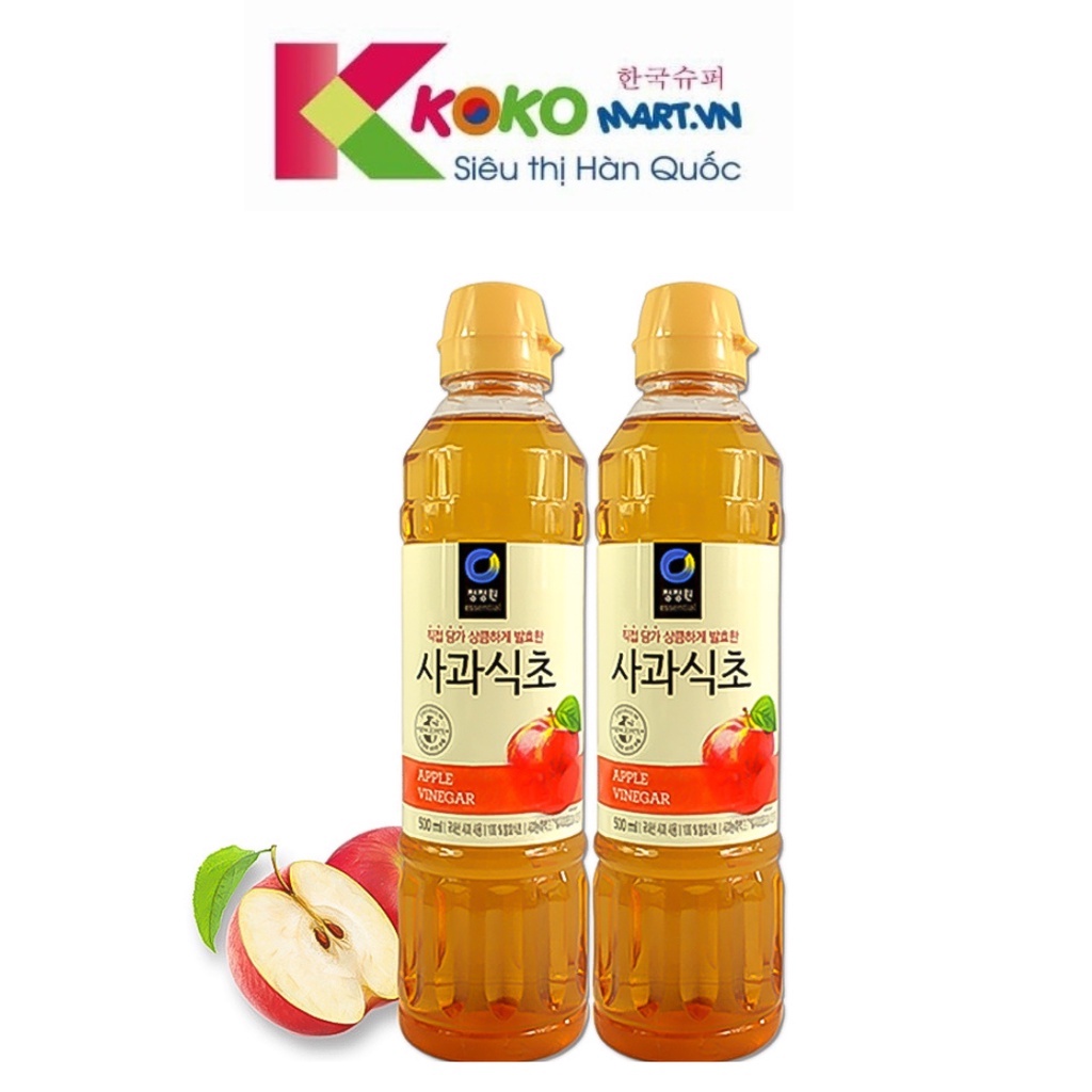 Giấm táo CJW Hàn Quốc chai 500ml
