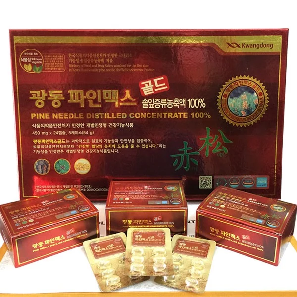Tinh Dầu Thông Đỏ Kwangdong Hàn Quốc 120 viên