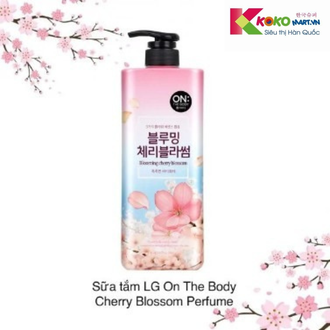 Sữa tắm ON THE BODY cherry blossom 900ml