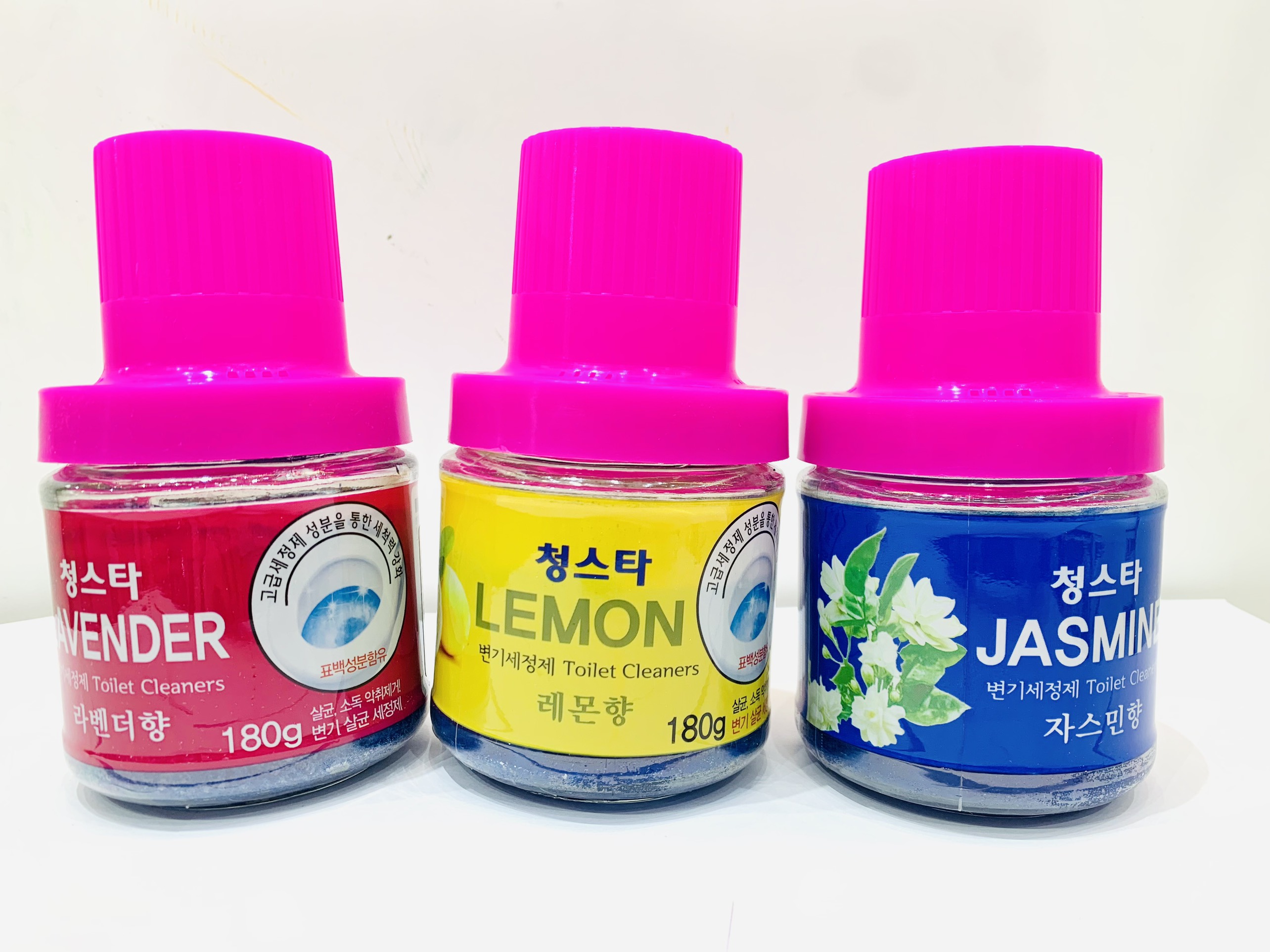Cốc thả vệ sinh hương Hoa Nhài, Chanh, Hoa Oải hương 180g