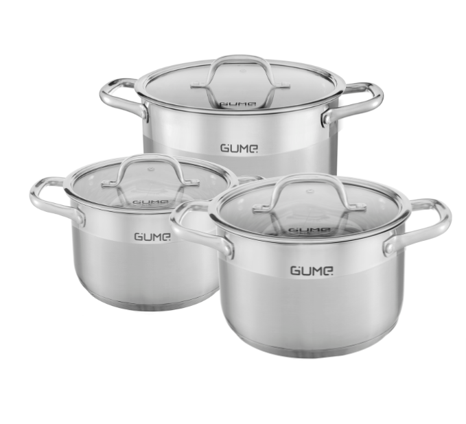 Bộ 3 Nồi Inox Cao Cấp Gume GMP19